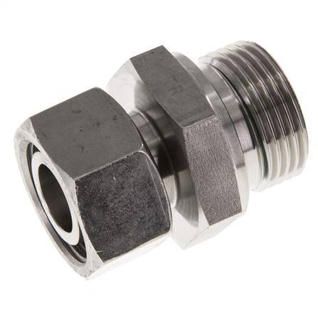 22L & G1'' Stainless Steel Straight Swivel with Male Threads 160 bar FKM Adjustable ISO 8434-1