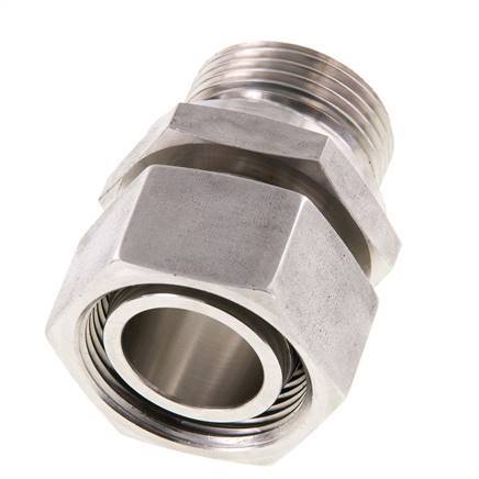 28L & G1'' Stainless Steel Straight Swivel with Male Threads 160 bar FKM Adjustable ISO 8434-1