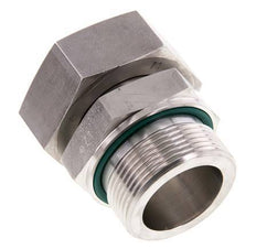 42L & G1-1/2'' Stainless Steel Straight Swivel with Male Threads 160 bar FKM Adjustable ISO 8434-1