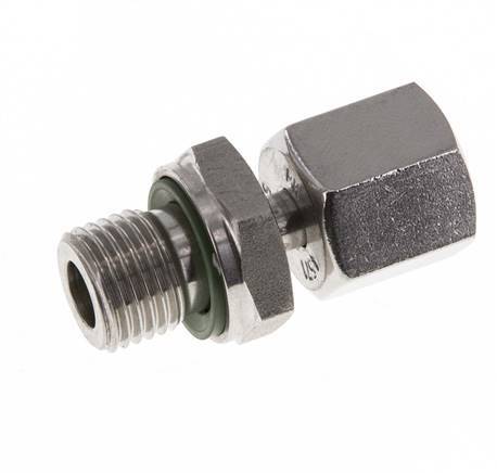 6S & G1/4'' Stainless Steel Straight Swivel with Male Threads 630 bar FKM Adjustable ISO 8434-1