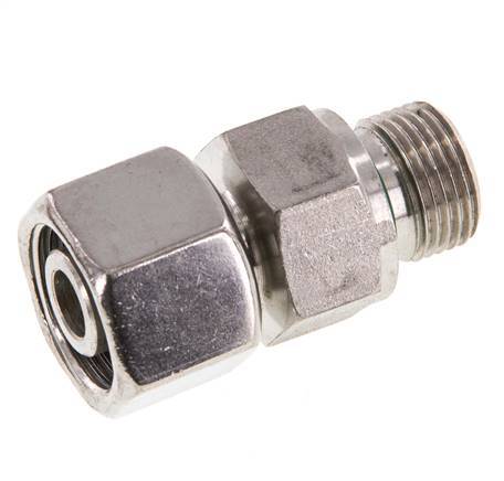 12S & G3/8'' Stainless Steel Straight Swivel with Male Threads 630 bar FKM Adjustable ISO 8434-1