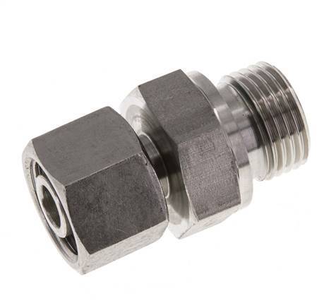 12S & G1/2'' Stainless Steel Straight Swivel with Male Threads 630 bar FKM Adjustable ISO 8434-1