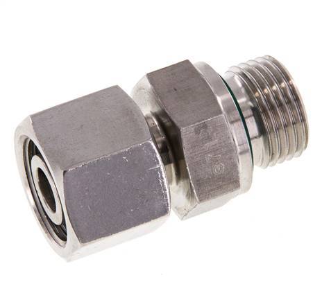 14S & G1/2'' Stainless Steel Straight Swivel with Male Threads 630 bar FKM Adjustable ISO 8434-1