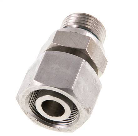 16S & G1/2'' Stainless Steel Straight Swivel with Male Threads 400 bar FKM Adjustable ISO 8434-1