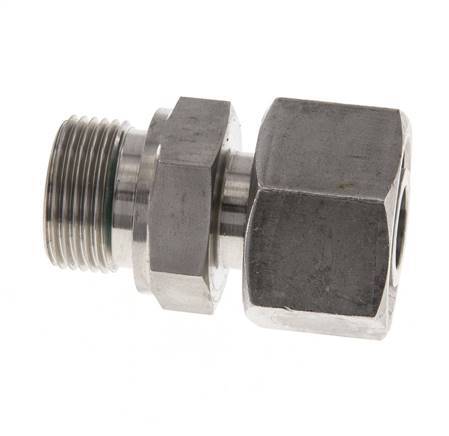 20S & G3/4'' Stainless Steel Straight Swivel with Male Threads 400 bar FKM Adjustable ISO 8434-1