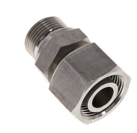 20S & G3/4'' Stainless Steel Straight Swivel with Male Threads 400 bar FKM Adjustable ISO 8434-1