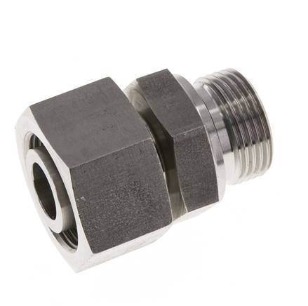 25S & G1'' Stainless Steel Straight Swivel with Male Threads 400 bar FKM Adjustable ISO 8434-1