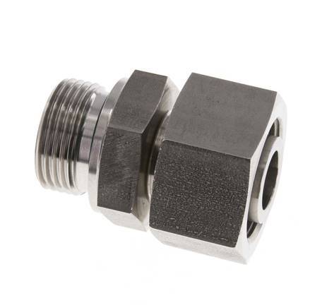 25S & G1'' Stainless Steel Straight Swivel with Male Threads 400 bar FKM Adjustable ISO 8434-1