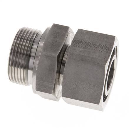 30S & G1-1/4'' Stainless Steel Straight Swivel with Male Threads 400 bar FKM Adjustable ISO 8434-1