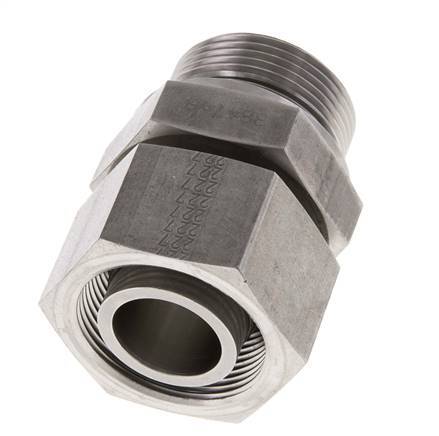 30S & G1-1/4'' Stainless Steel Straight Swivel with Male Threads 400 bar FKM Adjustable ISO 8434-1