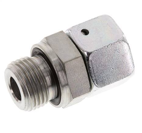 15L & G1/2'' Zink plated Steel Straight Swivel with Male Threads 315 bar NBR O-ring Sealing Cone Adjustable ISO 8434-1