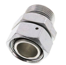 28L & G1'' Zink plated Steel Straight Swivel with Male Threads 160 bar NBR O-ring Sealing Cone Adjustable ISO 8434-1