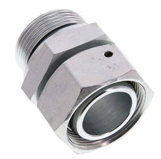 35L & G1-1/4'' Zink plated Steel Straight Swivel with Male Threads 160 bar NBR O-ring Sealing Cone Adjustable ISO 8434-1