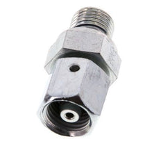 6S & G1/4'' Zink plated Steel Straight Swivel with Male Threads 630 bar NBR O-ring Sealing Cone Adjustable ISO 8434-1