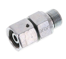 10S & G3/8'' Zink plated Steel Straight Swivel with Male Threads 630 bar NBR O-ring Sealing Cone Adjustable ISO 8434-1