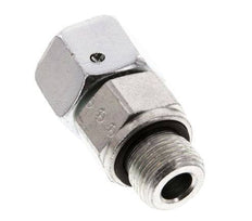 12S & G3/8'' Zink plated Steel Straight Swivel with Male Threads 630 bar NBR O-ring Sealing Cone Adjustable ISO 8434-1