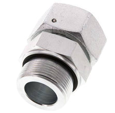 38S & G1-1/2'' Zink plated Steel Straight Swivel with Male Threads 315 bar NBR O-ring Sealing Cone Adjustable ISO 8434-1