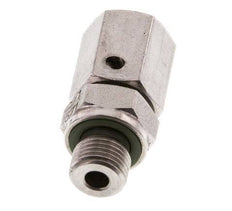 6L & G1/8'' Stainless Steel Straight Swivel with Male Threads 315 bar FKM O-ring Sealing Cone Adjustable ISO 8434-1