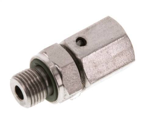 6L & G1/8'' Stainless Steel Straight Swivel with Male Threads 315 bar FKM O-ring Sealing Cone Adjustable ISO 8434-1