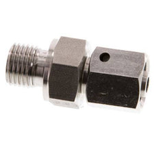 8L & G1/4'' Stainless Steel Straight Swivel with Male Threads 315 bar FKM O-ring Sealing Cone Adjustable ISO 8434-1
