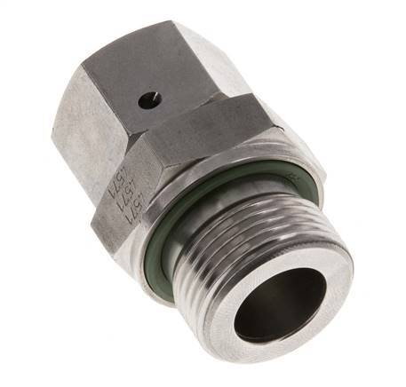 15L & G3/4'' Stainless Steel Straight Swivel with Male Threads 315 bar FKM O-ring Sealing Cone Adjustable ISO 8434-1
