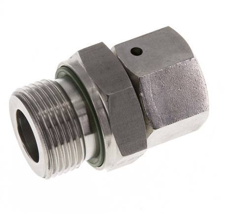 15L & G3/4'' Stainless Steel Straight Swivel with Male Threads 315 bar FKM O-ring Sealing Cone Adjustable ISO 8434-1