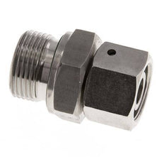 15L & G3/4'' Stainless Steel Straight Swivel with Male Threads 315 bar FKM O-ring Sealing Cone Adjustable ISO 8434-1