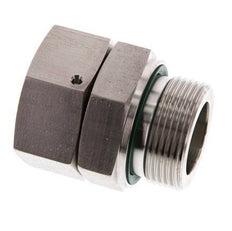 35L & G1-1/4'' Stainless Steel Straight Swivel with Male Threads 160 bar FKM O-ring Sealing Cone Adjustable ISO 8434-1