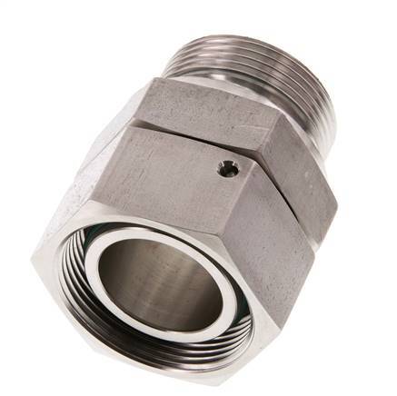 35L & G1-1/4'' Stainless Steel Straight Swivel with Male Threads 160 bar FKM O-ring Sealing Cone Adjustable ISO 8434-1