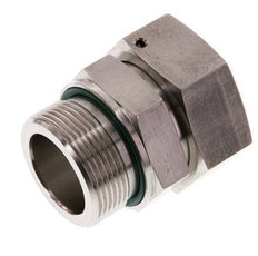 42L & G1-1/2'' Stainless Steel Straight Swivel with Male Threads 160 bar FKM O-ring Sealing Cone Adjustable ISO 8434-1