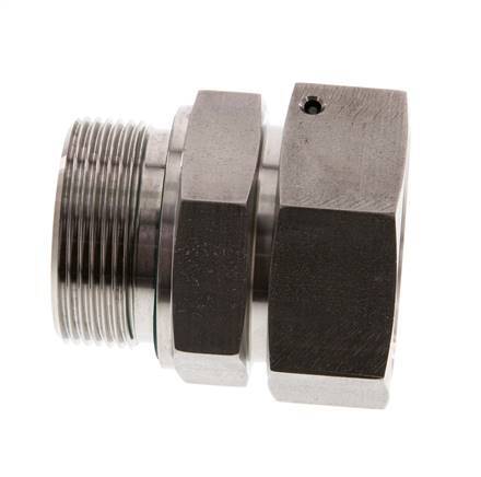 42L & G1-1/2'' Stainless Steel Straight Swivel with Male Threads 160 bar FKM O-ring Sealing Cone Adjustable ISO 8434-1