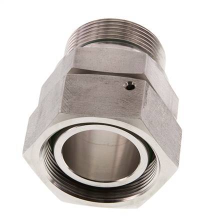 42L & G1-1/2'' Stainless Steel Straight Swivel with Male Threads 160 bar FKM O-ring Sealing Cone Adjustable ISO 8434-1