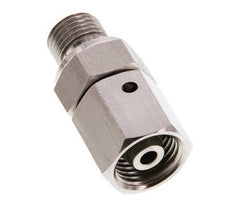 8S & G1/4'' Stainless Steel Straight Swivel with Male Threads 630 bar FKM O-ring Sealing Cone Adjustable ISO 8434-1