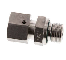 10S & G3/8'' Stainless Steel Straight Swivel with Male Threads 630 bar FKM O-ring Sealing Cone Adjustable ISO 8434-1