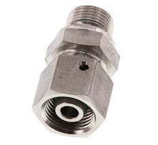 10S & G3/8'' Stainless Steel Straight Swivel with Male Threads 630 bar FKM O-ring Sealing Cone Adjustable ISO 8434-1