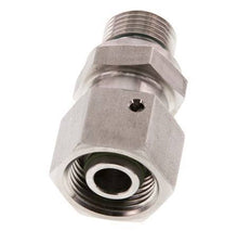 12S & G3/8'' Stainless Steel Straight Swivel with Male Threads 630 bar FKM O-ring Sealing Cone Adjustable ISO 8434-1
