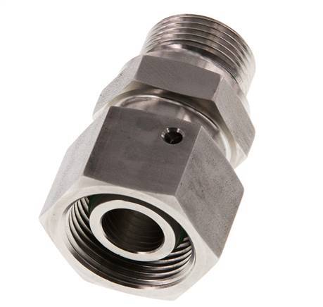 16S & G1/2'' Stainless Steel Straight Swivel with Male Threads 400 bar FKM O-ring Sealing Cone Adjustable ISO 8434-1