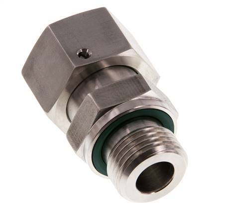 20S & G3/4'' Stainless Steel Straight Swivel with Male Threads 400 bar FKM O-ring Sealing Cone Adjustable ISO 8434-1