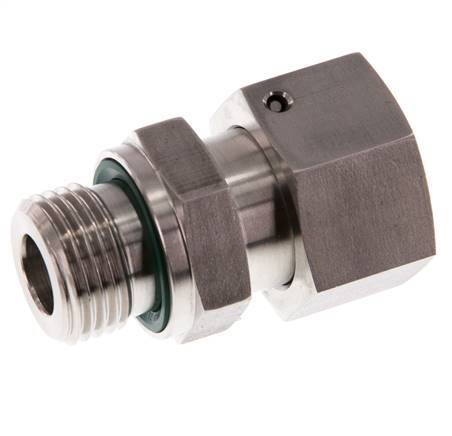 20S & G3/4'' Stainless Steel Straight Swivel with Male Threads 400 bar FKM O-ring Sealing Cone Adjustable ISO 8434-1