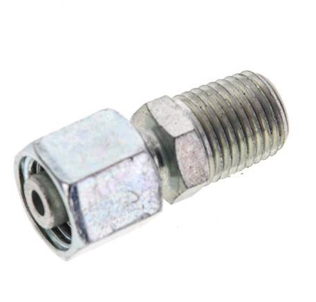 8L & 1/4'' NPT Zink plated Steel Straight Swivel with Male Threads 315 bar Adjustable ISO 8434-1