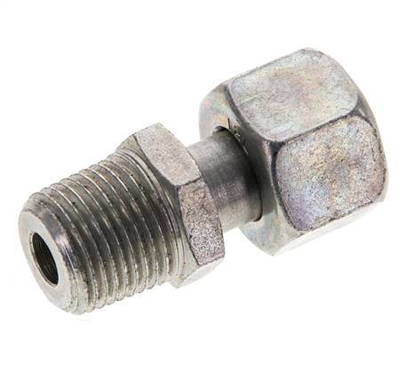12L & 3/8'' NPT Zink plated Steel Straight Swivel with Male Threads 315 bar Adjustable ISO 8434-1