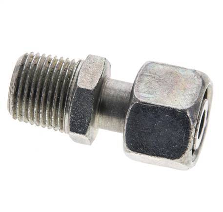 12L & 3/8'' NPT Zink plated Steel Straight Swivel with Male Threads 315 bar Adjustable ISO 8434-1