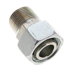 22L & 3/4'' NPT Zink plated Steel Straight Swivel with Male Threads 160 bar Adjustable ISO 8434-1