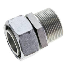 35L & 1-1/4'' NPT Zink plated Steel Straight Swivel with Male Threads 160 bar Adjustable ISO 8434-1