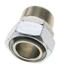 42L & 1-1/2'' NPT Zink plated Steel Straight Swivel with Male Threads 160 bar Adjustable ISO 8434-1