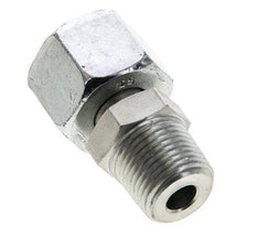 12S & 3/8'' NPT Zink plated Steel Straight Swivel with Male Threads 630 bar Adjustable ISO 8434-1