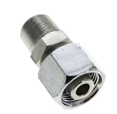 12S & 3/8'' NPT Zink plated Steel Straight Swivel with Male Threads 630 bar Adjustable ISO 8434-1