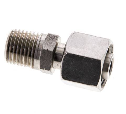 10L & 1/4'' NPT Stainless Steel Straight Swivel with Male Threads 315 bar Adjustable ISO 8434-1