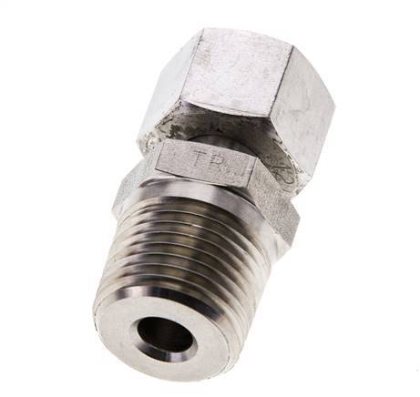 12L & 1/2'' NPT Stainless Steel Straight Swivel with Male Threads 315 bar Adjustable ISO 8434-1