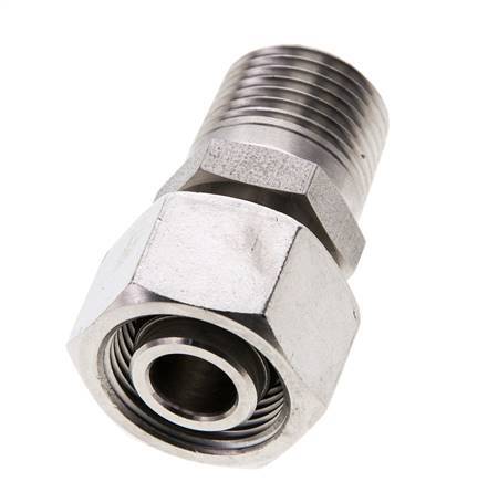 15L & 1/2'' NPT Stainless Steel Straight Swivel with Male Threads 315 bar Adjustable ISO 8434-1